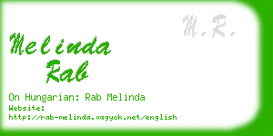 melinda rab business card